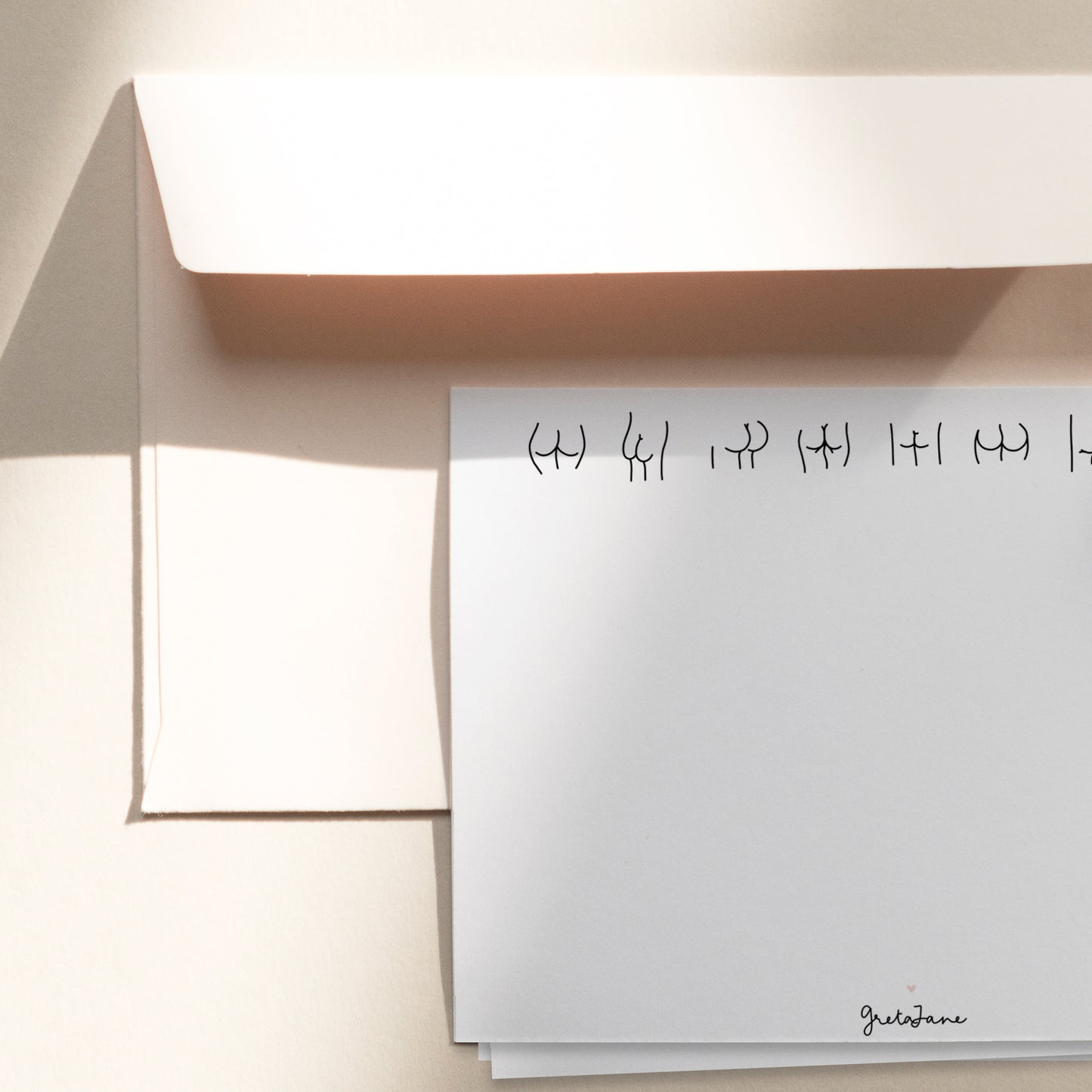 The butts note card set