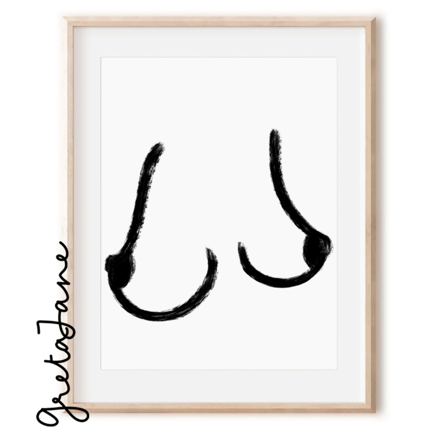 The lone boob print