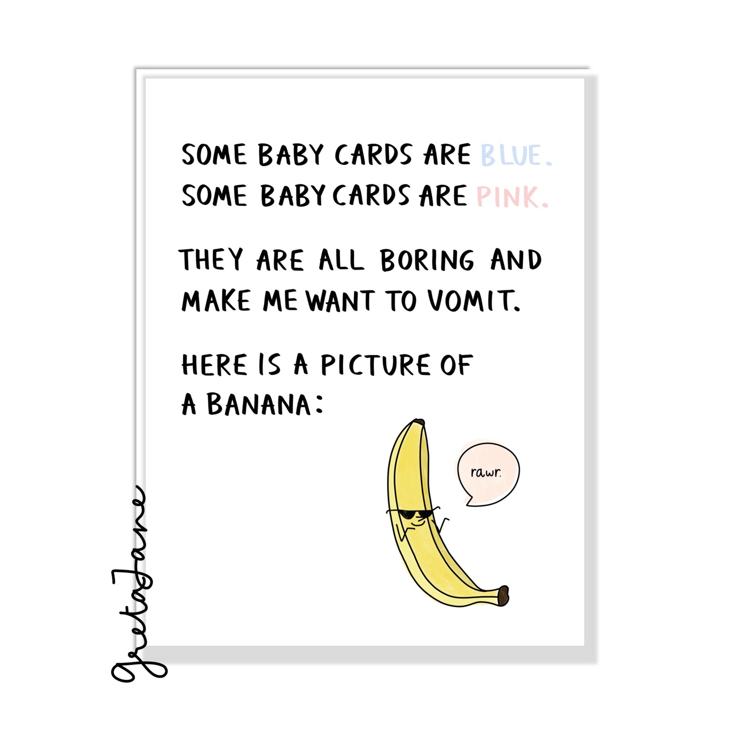 This is a baby card.