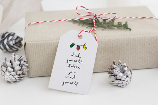 Funny Christmas gift tags - pack of five
